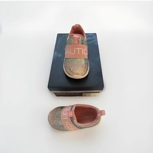 Nautica Baby/Toddler Matdeck Pink Glitter Slip-On Sneaker | Size: 5C